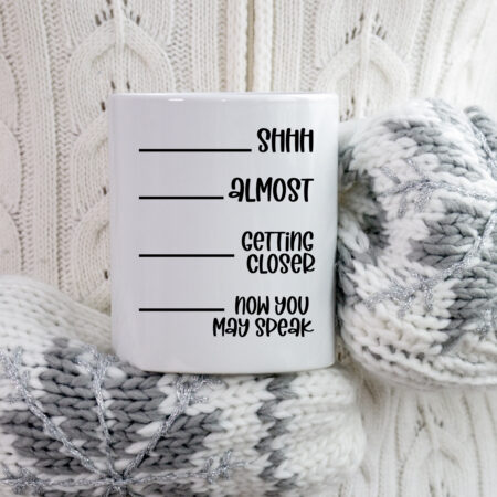 Silent Until Coffee Mug - Humorous 'Now You May Speak' Cup for Morning Rituals