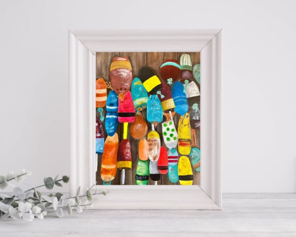 Yarmouth Buoy Wall Print
