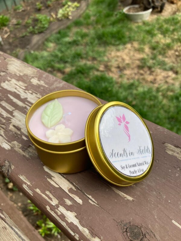 Gold Tin Candle (by Scents in Fields)