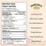 Dodjivi Instant Mushroom Coffee with Arabica, Lion’s Mane, Reishi, Chaga & Turkey Tail – A Nootropic Blend for Focus, Mental Clarity, Immunity, Gut Health & Stress Relief -18 Servings