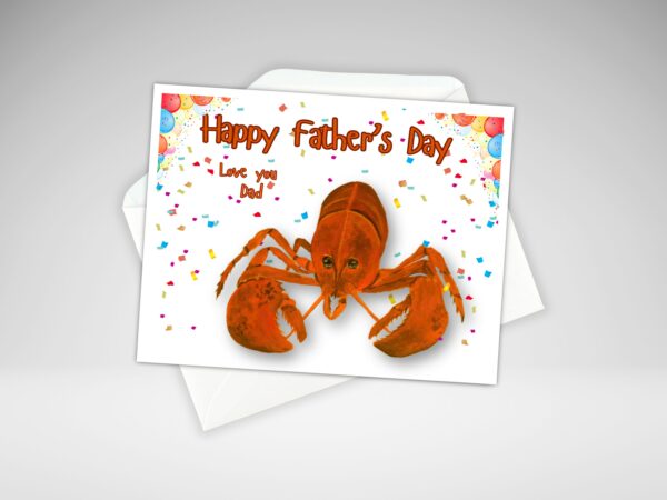 Cute Lobster Father's Day Card