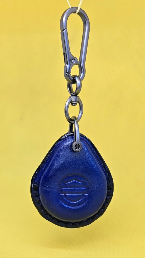 Mahogany Vegetable Tanned Leather Harley Davidson Key Fob Case