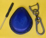 Mahogany Vegetable Tanned Leather Harley Davidson Key Fob Case