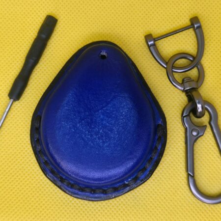 Navy blue leather Harley Davidson key fob case – FC61B