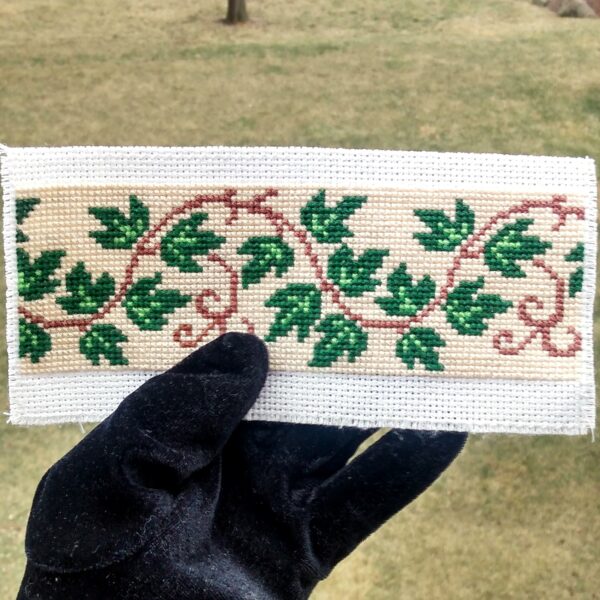 Ivy Cross Stitch Bookmark PDF - Digital Download