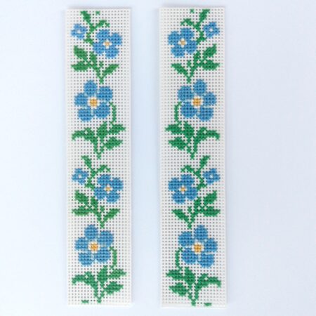 Forget-me-nots Cross Stitch Bookmark PDF - Digital Download