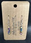 Beaded Earrings - Metallic Rainbow