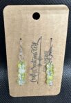 Shattered Marble Earrings - Light Green