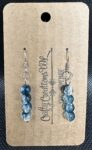 Shattered Marble Earrings - Midnight Blue