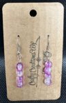 Shattered Marble Earrings - Purple