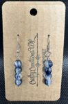 Shattered Marble Earrings - Dark Blue