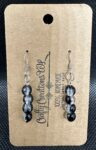 Shattered Marble Earrings - Black