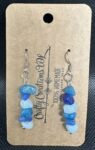 Beaded Earrings - Blue Stone