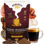 Dodjivi Instant Mushroom Coffee with Arabica, Lion’s Mane, Reishi, Chaga & Turkey Tail – A Nootropic Blend for Focus, Mental Clarity, Immunity, Gut Health & Stress Relief -18 Servings