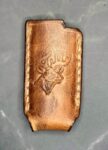 Bic Lighter Holder with Debossed Deer Handcrafted from Premium Veg-Tanned Leather