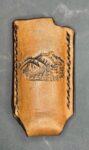 Bic Lighter Holder with Debossed Deer Handcrafted from Premium Veg-Tanned Leather