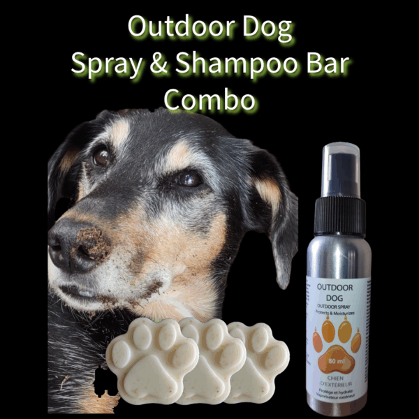 Outdoor Dog Spray & Soap set