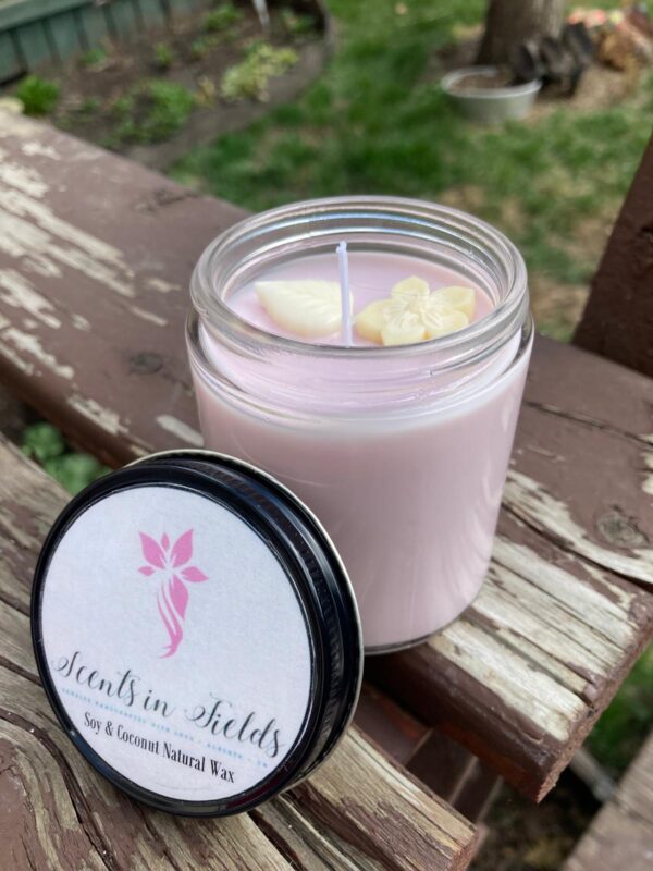 Peachy Keen in a Jar Candle (by Scents in Fields)