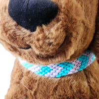 Pet Collar - Macrame - Chevron Pattern