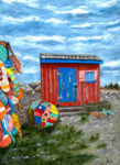 Yarmouth Red Shed and Buoy Wall Print