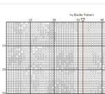 Ivy Cross Stitch Bookmark PDF - Digital Download