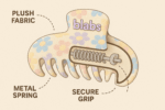Limited Preorder – Fuzzy Flower Hair Claw Clip | 7cm Teddy Texture | Pastel Hair Accessory | Ships Sept 2025