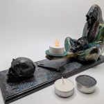 Grim Reaper mini candle holder