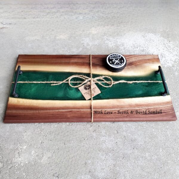 Walnut & Epoxy Resin Charcuterie Boards