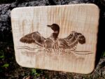 'Morning Mist Reflections' wooden cutting board/charcuterie board