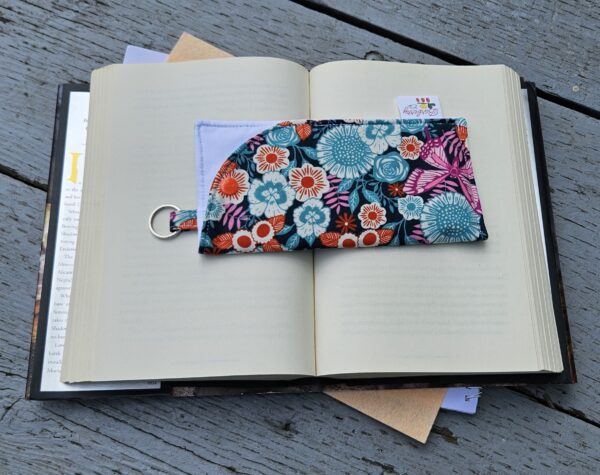 "Night Time Gardens" Sunglasses and Eyeglasses Fabric Case with keychain loop