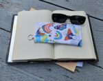 "Butterflies and Rainbows" Sunglasses and Eyeglasses Fabric Cases with keychain loop