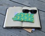 "Moon and Falling Stars" Sunglasses and Eyeglasses Fabric Cases with keychain loop