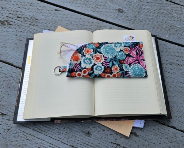 "Night Time Gardens" Sunglasses and Eyeglasses Fabric Case with keychain loop