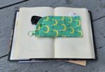 "Moon and Falling Stars" Sunglasses and Eyeglasses Fabric Cases with keychain loop