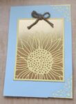 Blank Sunflower Card