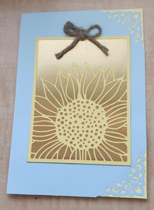 Blank Sunflower Card