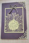 Blank Sunflower Card