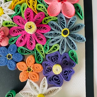 Quilling Love Flowers Woman Face Painting