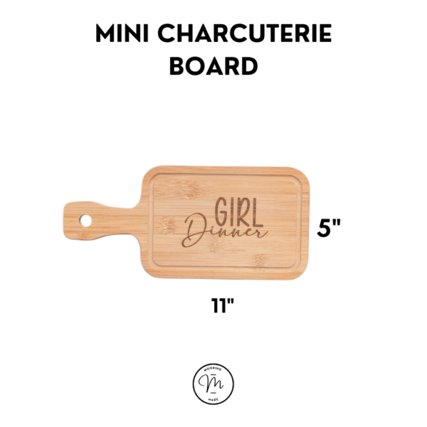 Personal Sized Girl Dinner Cheese Board Mini Charcuterie Board