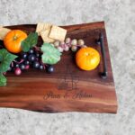 Live Edge Walnut Charcuterie Boards-Personalized