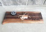 Live Edge Walnut Charcuterie Boards Set - Personalized