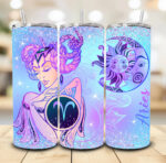 Zodiac blue & purple Tumbler