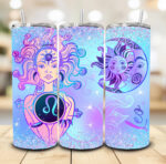 Zodiac blue & purple Tumbler