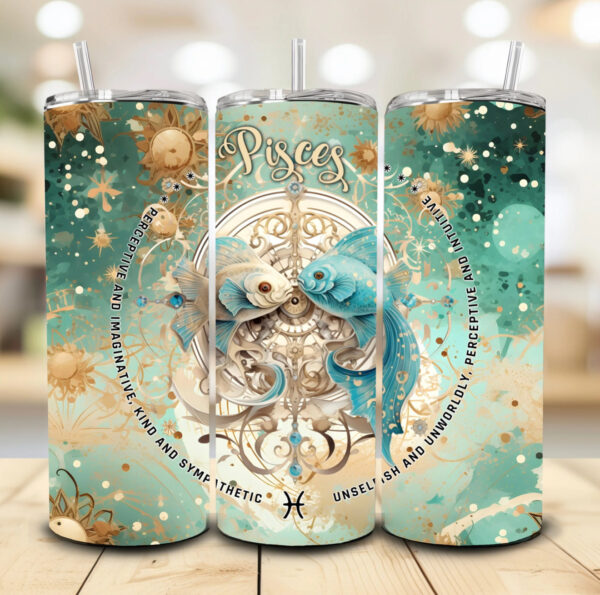 Zodiac green Tumblers