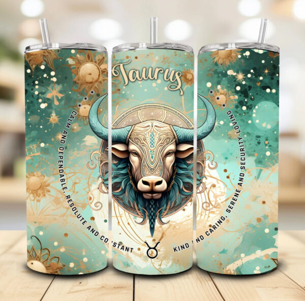 Zodiac green Tumblers