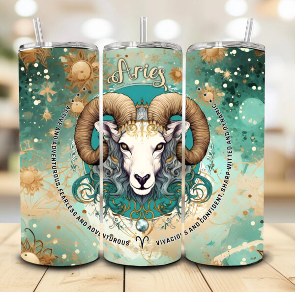 Zodiac green Tumblers
