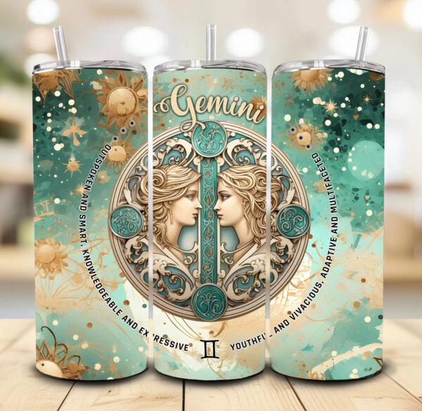 Zodiac green Tumblers