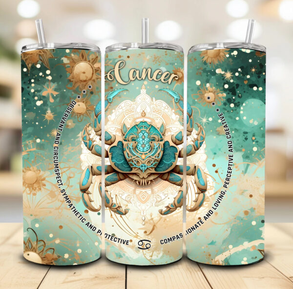 Zodiac green Tumblers