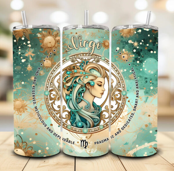 Zodiac green Tumblers