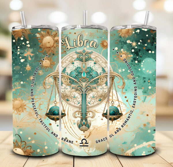 Zodiac green Tumblers